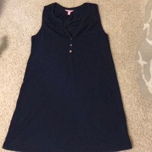 Lilly Pulitzer Essie Dress in True Navy sz LG.